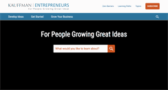 Desktop Screenshot of entrepreneurship.org