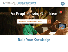 Tablet Screenshot of entrepreneurship.org